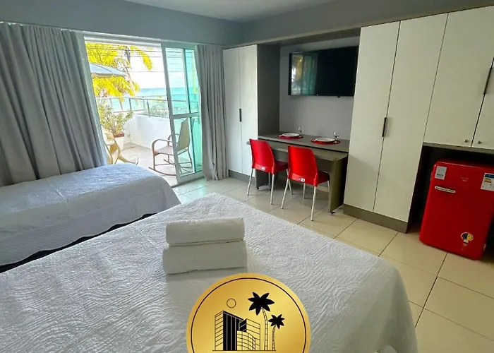 Melhores Flats - Maravilhosa Varanda Frente Ao Mar
